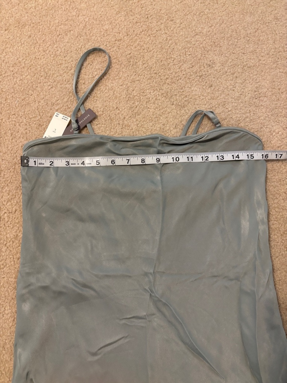 Anthropologie Tilda Slip Dress Midi Edition in Sage Green - Picture 10 of 15